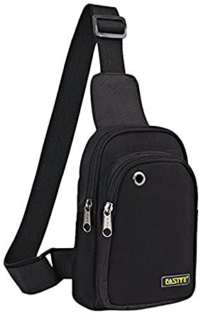 FASITE PTN090 Sling Chest Shoulder Tool Bag Pouch, Black