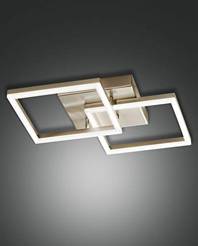 Fabas Luce BARD LED Deckenleuchte 45x45cm, Gold edelmatt