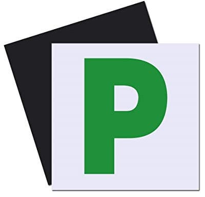 Korel Fully Magnetic P Plates 2 Pack Extra Strong Stick On For Newly Passed Drivers