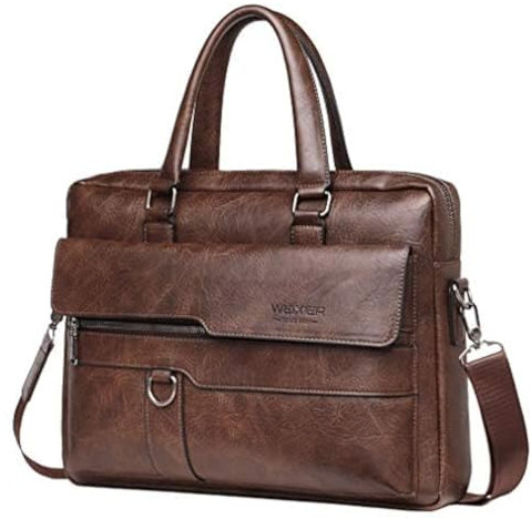 Hebetag Porte-documents d'affaires sac de messager sac à main pour hommes femmes bureau travail ordinateur portable bandoulière épaule voyage extérieur fronde sac à dos