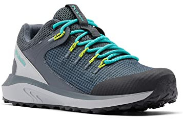 Columbia Trailstorm Waterproof wasserdichte Trekking Und Wanderschuhe für Damen, Grau (Graphite x Dolphin), 37 EU