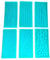 6 Pieces Plastic Embossed Icing Moulds Kits Embossed Icing Mould Used for Chocolate Icing Cake Edging Cupcakes Biscuits DIY Embossing Pad