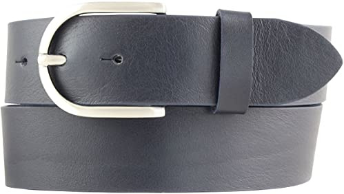 BELTINGER Damen-Gürtel aus Vollrindleder 4 cm | Jeans-Gürtel für Damen 40mm | Vollleder-Gürtel mit runder Gürtelschließe