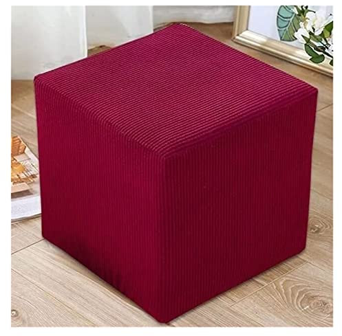 AQIGR Fußhocker Sitzhocker Elastisch Husse für Sofa Fußbank Jacquard Überzug für Rechteckiger 40x40/45x45/50x50 cmHocker Fußschemel Fußstütze Schonbezug Sofabezug (Color : #6, Size : 50x50cm)