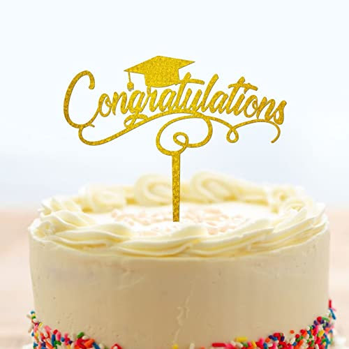 2022 Graduation Cake Topper Cake Toppers Class Of 2022 Congrats Cake Topper Caketopper Cake Decor Cake Topper for Theme High School Girls Graduate Cake Decorations Party Supplies