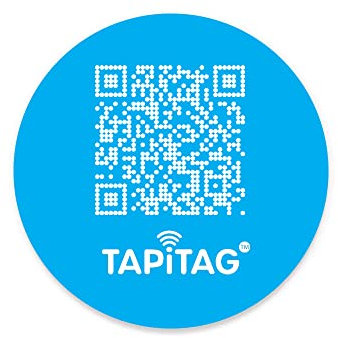TAPiTAG NFC QR Slim Visitenkarten-Telefonanhänger (Himmelblau)