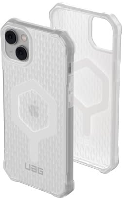 URBAN ARMOR GEAR UAG Designed for iPhone 14 Plus Case Clear Frosted Ice 6.7 Essential Armor Built-in Magnet Compatible with MagSafe Charging Ultra Thin Ergonomic Translucent Protective Cover