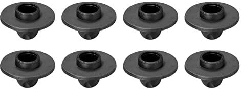 PATIKIL 8 Pack Camping Stuhl Fuß 16mm Schlauch Durchmesser Abnehmbar Rutschfest Hockerfüße Ersatz für Wandern Draußen Schwarz