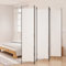 WIFESE 5-TLG. Paravent Weiß 250x220 cm Stoff Trennwand Raumteiler Modern Raumtrenner Paravent Raumteiler Innen Balkon Sichtschutz Privaten Ankleidebereich für Wohnzimmer Schlafzimmer Vielseitig