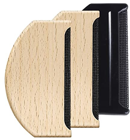 3 Pieces Cashmere Comb Wool Shaver Sweater Remover Wood Fabric Tool Portable Clothes Brush Manual for Hair Removal Clothing Knitted Scarf