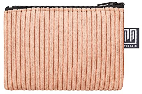 PP-Berlin Etui Klein, Cord Rosa, Mini, Vegan, Handgenäht in Berlin Geldbörse für Kinder Damen, Herren, Unisex.