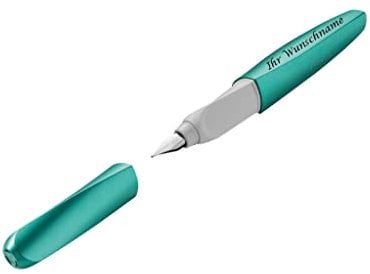 Pelikan Füllhalter mit Gravur/Füller / Twist Cold Alaska türkis P457 M