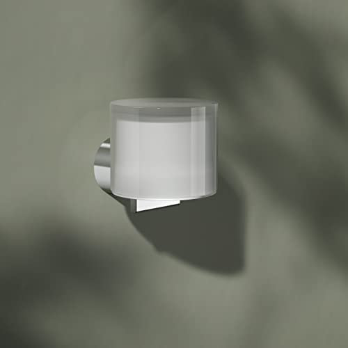 KEUCO Lotion-Spender Metall inkl. Montageset zum Kleben, ohne Bohren, Chrom, nachfüllbar ca. 140ml, Seifenspender, Wandmontage, Reva