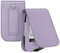 MEDMAX PU Leather Protective Case for Freestyle Libre 3 2 / Libre Reader, Lightweight Shockproof Diabetic Storage Carrying Case with Carabiner Clip and Handle, (Lavender)