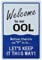 Lustiges Vintage-Poster, Wanddekoration, Motiv: Welcome to Our Ool, 30,5 x 20,3 cm, Retro-Bild, Metallschild