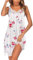 Ekouaer Women's Nightgown V-neck Chemise Sleepwear Lace Nightwear Soft Lingerie for Women charrming rose XL