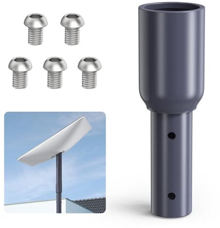 Edup Home Halterung für Starlink Internet-Satellitenset, vertikaler Winkel, lange Halterung für Wand, Dach, Montageset, Starlink V2-Rohradapter
