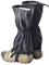 Wlauqueta 2 Stück Outdoor Bergsteigen Schneedecke wasserdicht mit Reißverschluss Überschuhe Snow Mountain Ski Leg Binding Leg Cover Schwarz