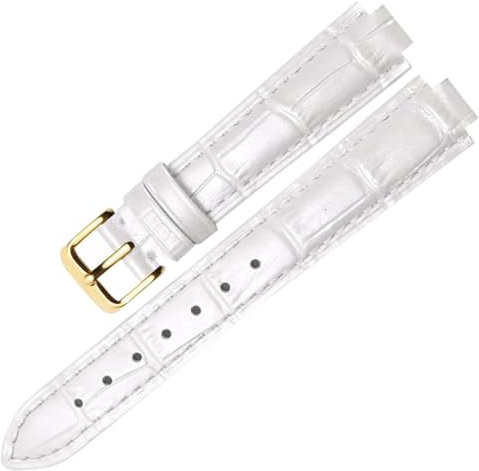 Chlikeyi Armband 14–20mm Rindsleder mit Schmetterlingsschnalle, echtes Leder für Damen, Farbe 14, 14-8mm