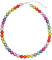 Leslii Damen-Kette Reflective Pearl kurze Perlen-Kette Magic 3D-Effekt Ø 10mm Collier (Rainbow)