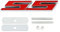 AQXYWQLL Autoaufkleber, Fronthaubengrill-Emblem, Kühlergrill-Abzeichen, kompatibel mit SS Sport Cruze Camaro Captiva Aveo Lacetti Aufkleber for den hinteren Kofferraum(Color:SS Red Grille)