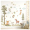 Little Deco Wandsticker Waldtiere Baum Wandtattoo Fuchs Hase REH Wandaufkleber Babyzimmer Pusteblume Kinderzimmer Wanddeko DL5072-04