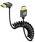 GELRHONR Cable HDMI corto enrollado 8k alargador HDMI macho a macho ultra delgado cable flexible 48gbps compatible con alta velocidad 3D 8K@60Hz para monitores en cámara, TV, Xbox series x/s (Down