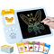 Sprechende Flash-Karten mit LCD Schreibtablett, Englisch/Deutsche Lernkarteikarten für 1-6 Jahre Alt, 255 Blätter 510 Wörter, Lernspielzeug Montessori Interaktive Geschenk für Jungen Mädchen (Blau)