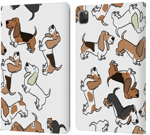Head Case Designs Bassotto Razze di Cani 2 Custodia Portafoglio in Pelle Compatibile con Apple iPad PRO 11 2020/2021 / 2022