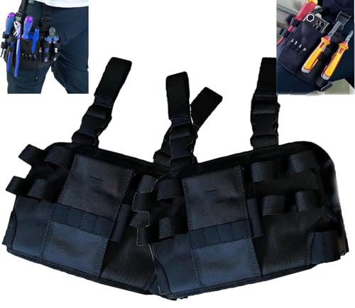 Generisch Holster Z 2.0 Werkzeuggürtel, Schwarz, Oxford Fabric, 2Pcs