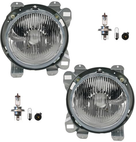 Johns, Scheinwerfer links & rechts Set passend für VW Transporter T3 79- + Leuchtmittel