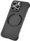 Generisch Carbon Fiber Magnetic Phone Case for iPhone 16 Pro Max, 16/15/14/13/12 Series, Compatible with Magsafe, Ultra Thin Slim Frameless (for iPhone 16 Pro,Black)