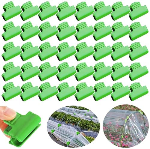 Wopanxye Lot de 40 arceaux de jardin pour filet, serre, filet de protection, tunnel, cadre d'ombrage pour fixation saisonnière de plantes, abri de jardin, vert (11 mm)