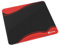 LexonElec x ATTACK SHARK Medium Gaming Mouse Pad, Superfine Fiber Desktop Pad, 17.72 * 15.75 * 0.16inch, Non-Slip Rubber Base, Optimised for Gaming Sensors, Waterproof Mouse Mat for E-sport-Black/Red