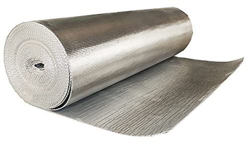 Isolierfolie Dämmfolie Isolierfolie, wärmereflektierende Platten, wärmereflektierende Aluminiumfolienrolle, Wärmedämmschild, Strahlungsbarriere für Wände, Dachböden, Luftkanäle, Fenster, Decken, Gara
