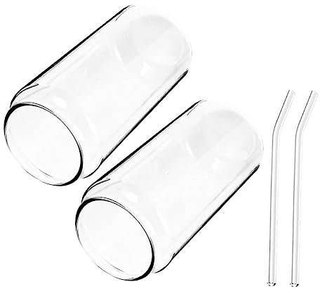 OFFSCH Vidrio Resistente Al Calor Vaso De Agua De Vidrio Vaso Para Beber Agua Para Café Té Cócteles Uso Diario Cocina o Fiestas