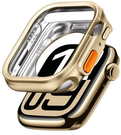 CZKE Funda de reloj para Apple Watch S10 de 42 mm y 46 mm, sin protector de pantalla, cubierta de TPU Full HD para iWatch Series 10, S10 42mm, Ágata