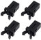 Aestustheri 4-Piece Bin Lid Clasps Set - Durable Replacement Clips for Kitchen Bins, Storage Boxes, Glasses Cases