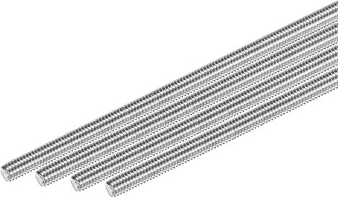 M METERXITY 4-Pack Tige Filetée Complète, M6x180mm Acier Inoxydable 304 Tige Filetée À Droite Pour Boulons D'ancrage De Meubles/Serre-Câbles/U-Boulons, Vis Métrique Filetée