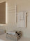 Elna Scaldasalviette Elettrico 57W - Scaldasalviette Bianco 62 x 40 cm con termostato e 4 bracci - Riscaldamento a risparmio energetico - IP44