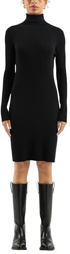 QS Geripptes Strickkleid