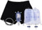 Conjunto de ropa interior para incontinencia masculina con colector de orina a prueba de fugas urinario desmontable y portátil con bolsa para orina en la pierna talla M