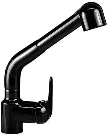 Gattoni - Miscelatore lavello Cucina Canna Alta Doccia Estraibile Colore Nero Lucido Callisto 0400/PC0N - RUB9942 - Nero Lucido
