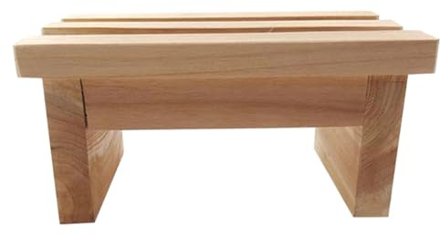 TOYANDONA Holz Tritthocker Stabil rutschfest Langlebig Kleine Sitzbank für Haushalt und Bad Vielseitig Nutzbar für Erwachsene
