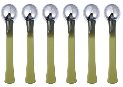 FESTFENDS 6 Stück Augenmassagegerät aus Metall für Frauen mit Kompaktem Design zur Durchblutung und Reduzierung von Augenringen zur Anwendung Unterwegs