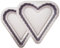 Samuel Groves Heart Shaped Cake Tin Moulds – Pack of 2 Non-Stick 8 Inch (19cm) Sandwich Cake Pans – Heart Cake Tins BPA & PFOA Free – UK Made – Ideal for Baking & Gifts