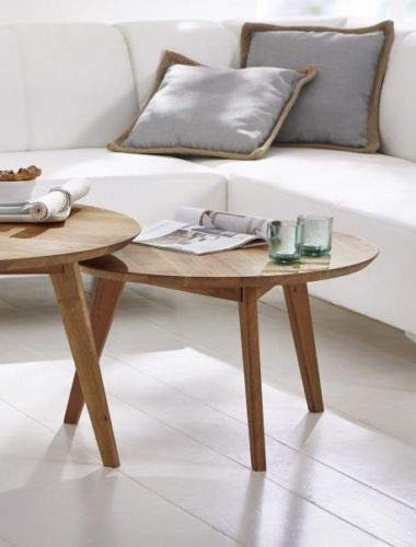 MJC Couchtisch Olpe, Wildeiche, Wohnzimmertisch, 70 cm, Stubentisch, Massivholz