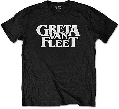 Greta Van Fleet GVFTS02MB02 T-Shirt, Black, Medium