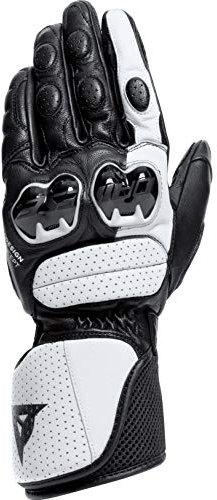 Dainese - Impeto Gloves, Langer Motorradhandschuh, Lederhandschuh, TPU Knöchelprotektoren, Motorradhandschuhe Für Männer, Schwarz/Weiß, M