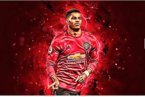 Marcus Rashford, Neon, Manchester United WP A4 Easy Peel Icing Sheet Cake Topper
